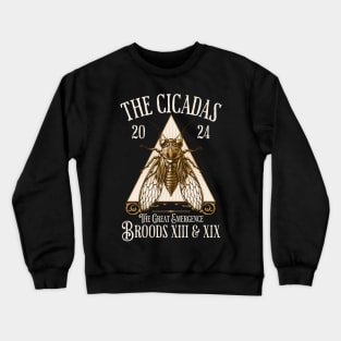 Cicadas 2024 - Brood XIX Brood XIII - Funny Cicada Lover Crewneck Sweatshirt